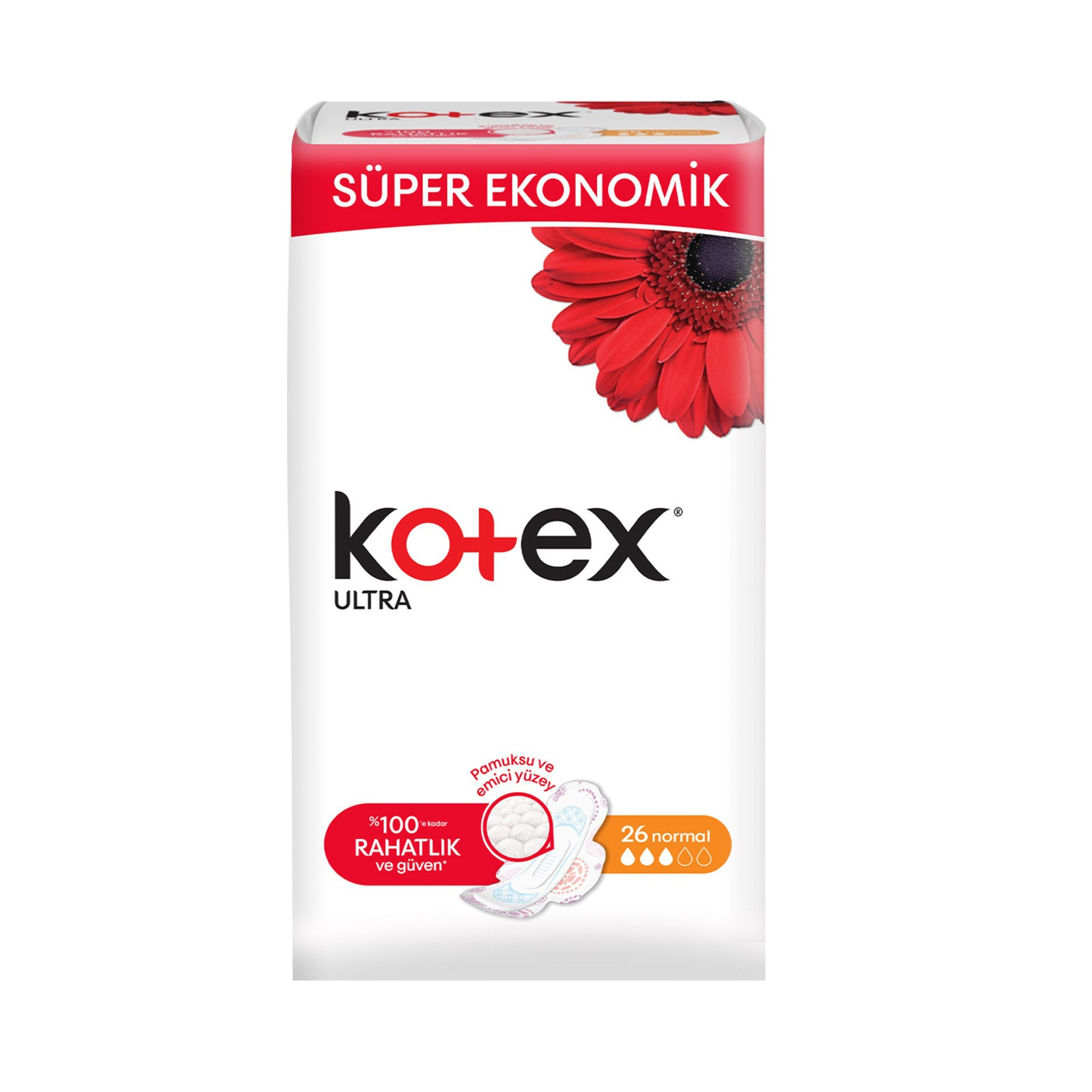 نوار بهداشتی کوتکس مدل Normal بسته 26 عددی