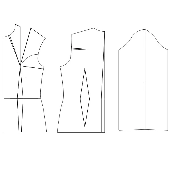 الگو بالا تنه و آستین مدل متد مولر سایز40