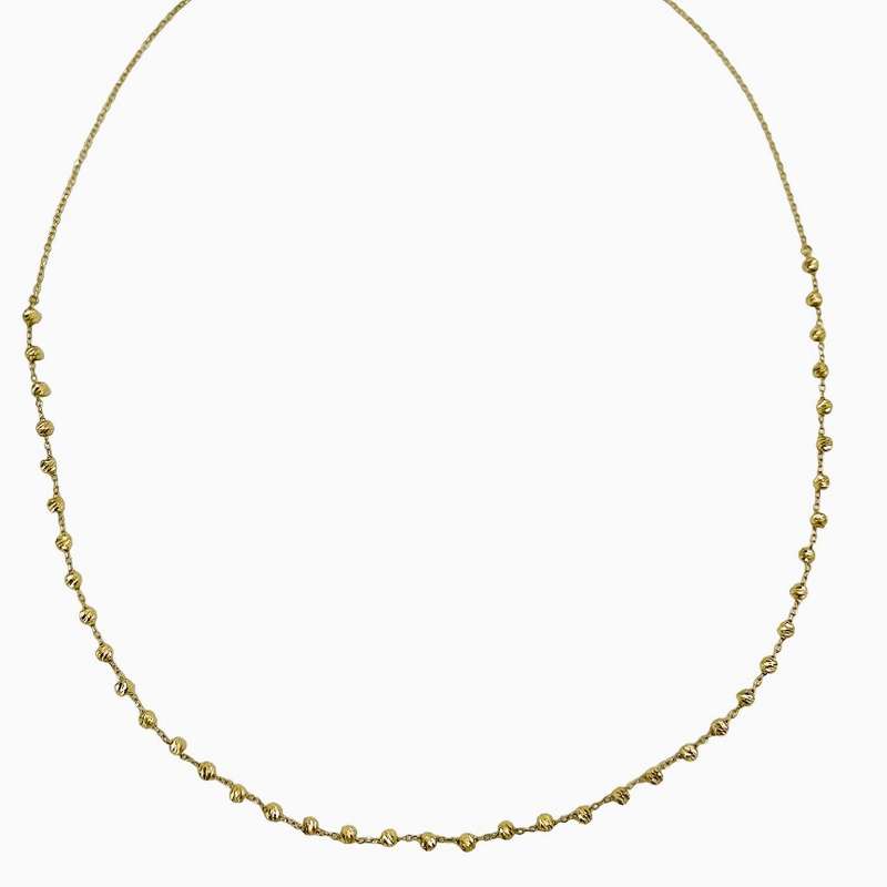 گردنبند طلا 18 عیار دخترانه مدل البرنادو