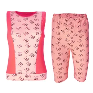  ست تاپ و شلوارک دخترانه مدل GUC -2