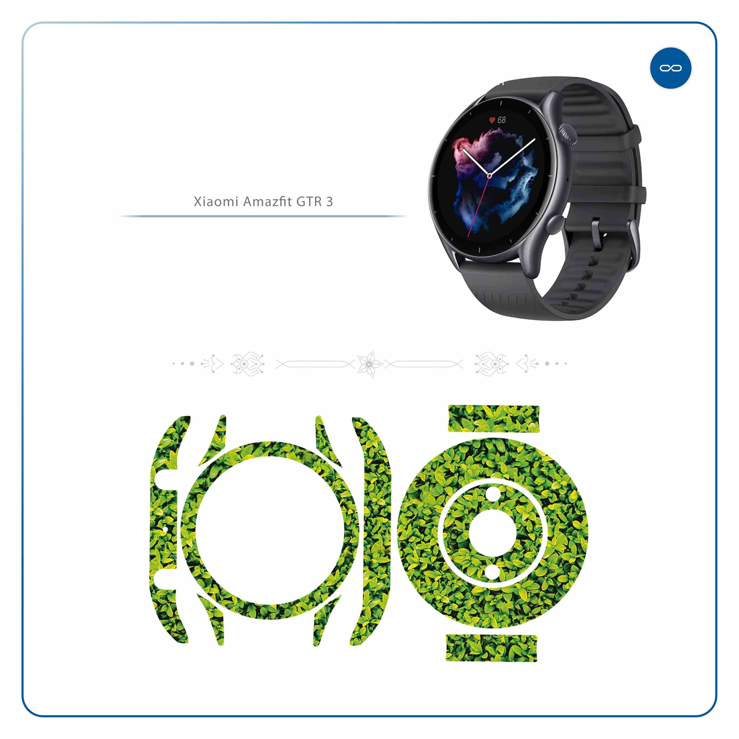 برچسب ماهوت طرح Leafs مناسب برای ساعت هوشمند آمازفیت GTR 3