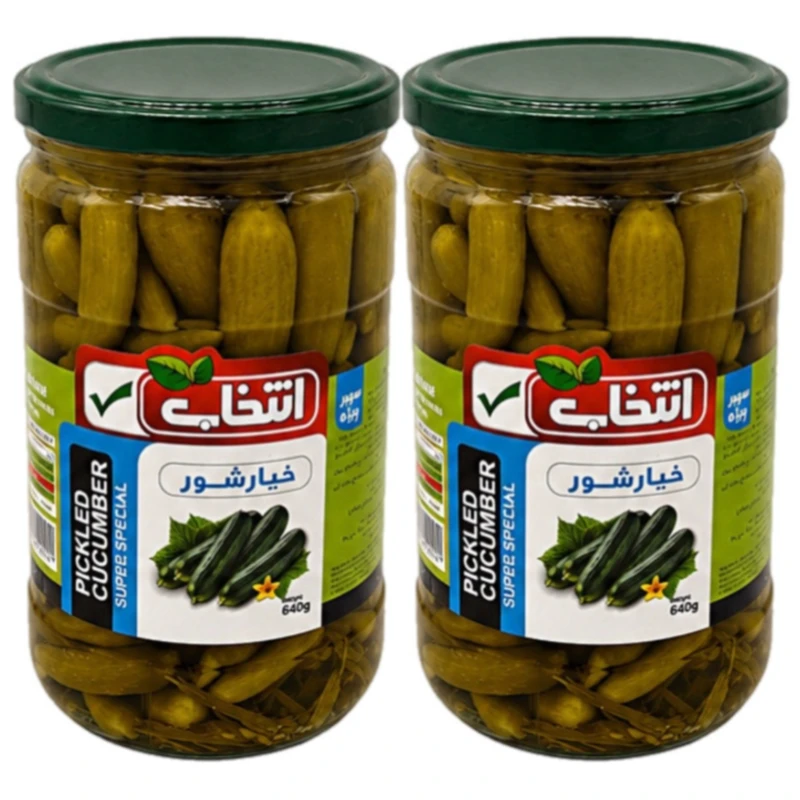 خیارشور سوپر ویژه انتخاب - 640 گرم بسته 2 عددی