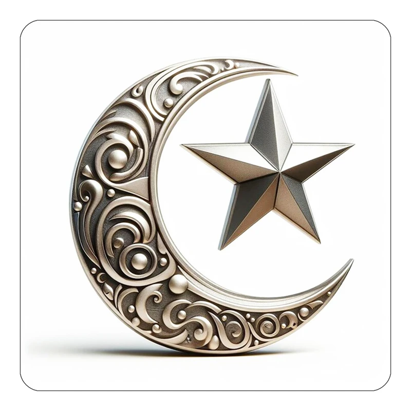 مگنت کاکتی طرح ماه و ستاره مدل mp54216
