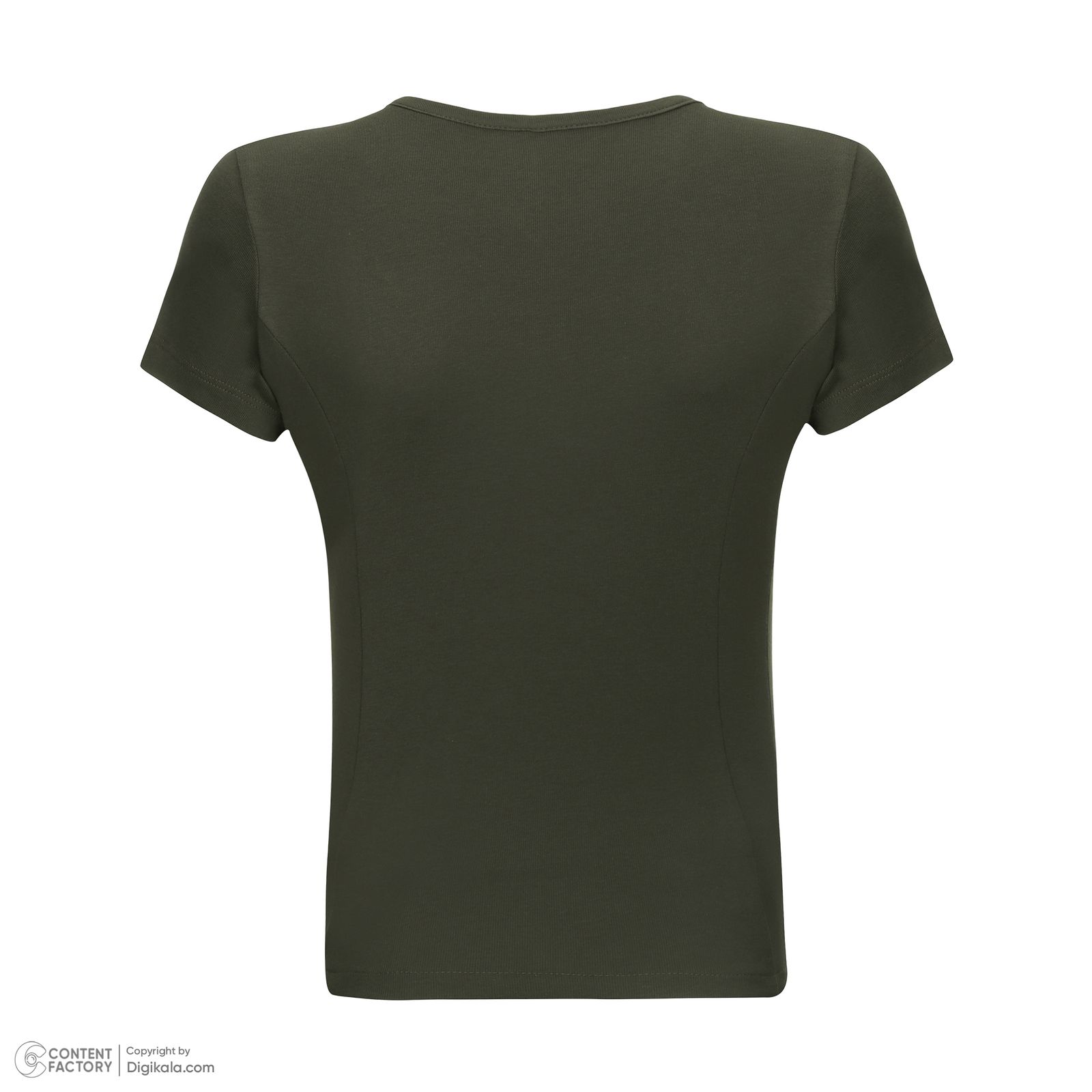 تی شرت آستین کوتاه زنانه پاتن جامه مدل فیانگو 131631020123335 رنگ سبز تیره -  - 4