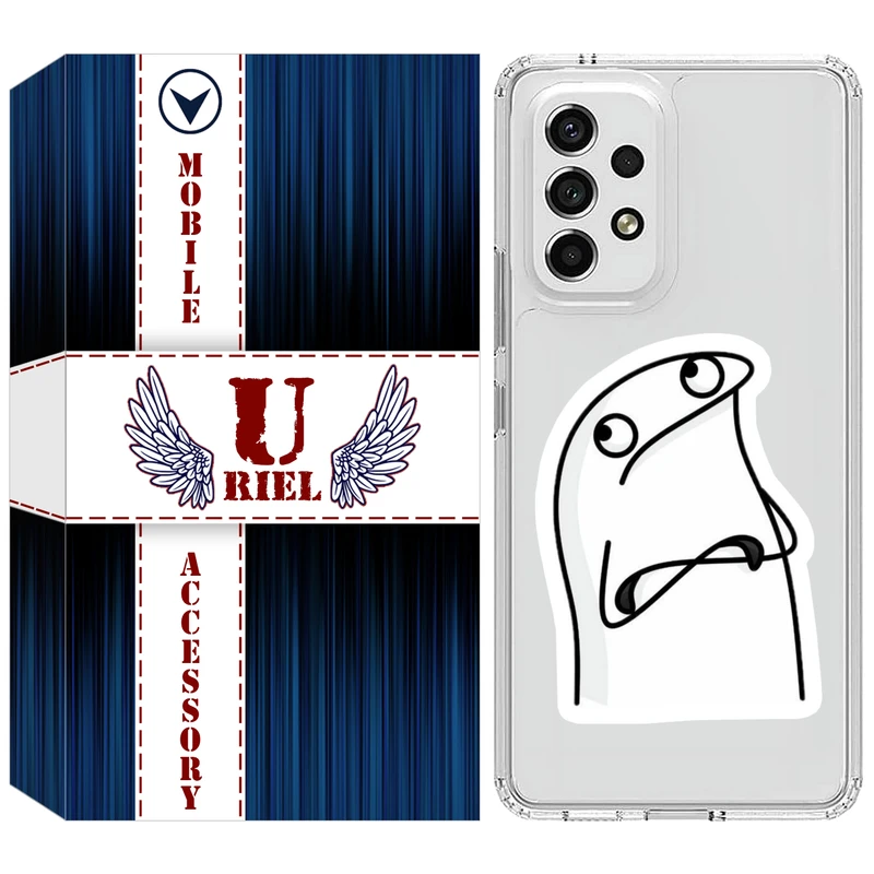 کاور ژله ای یوریل قاب مدل Clear کد 80 طرح کلافه مناسب برای گوشی موبایل سامسونگ Galaxy A13 4G