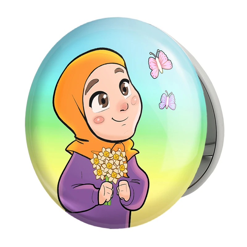 آینه جیبی خندالو طرح نیمه شعبان کودکانه مدل تاشو کد 25551 