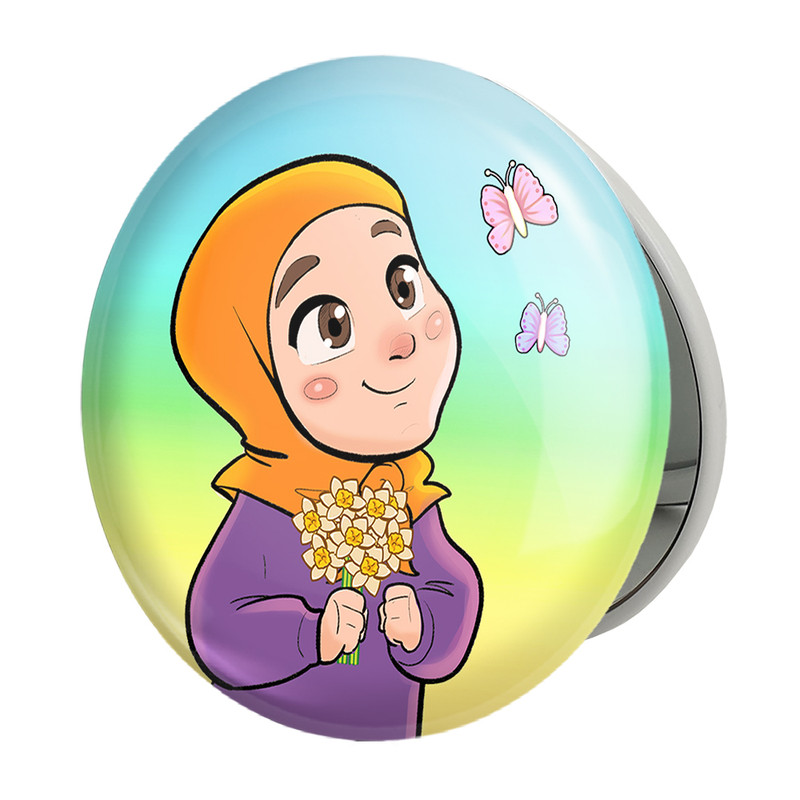 آینه جیبی خندالو طرح نیمه شعبان کودکانه مدل تاشو کد 25551 