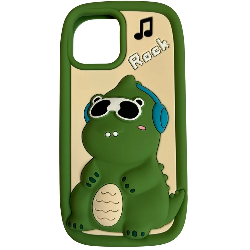 کاور مدل سیلیکونی طرح دایناسور کد 544 مناسب برای گوشی موبایل اپل iPhone 12 / 12 Pro
