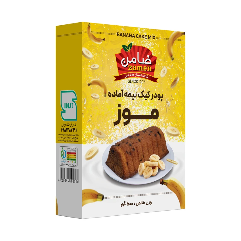 پودر کیک موز ضامن - 500 گرم