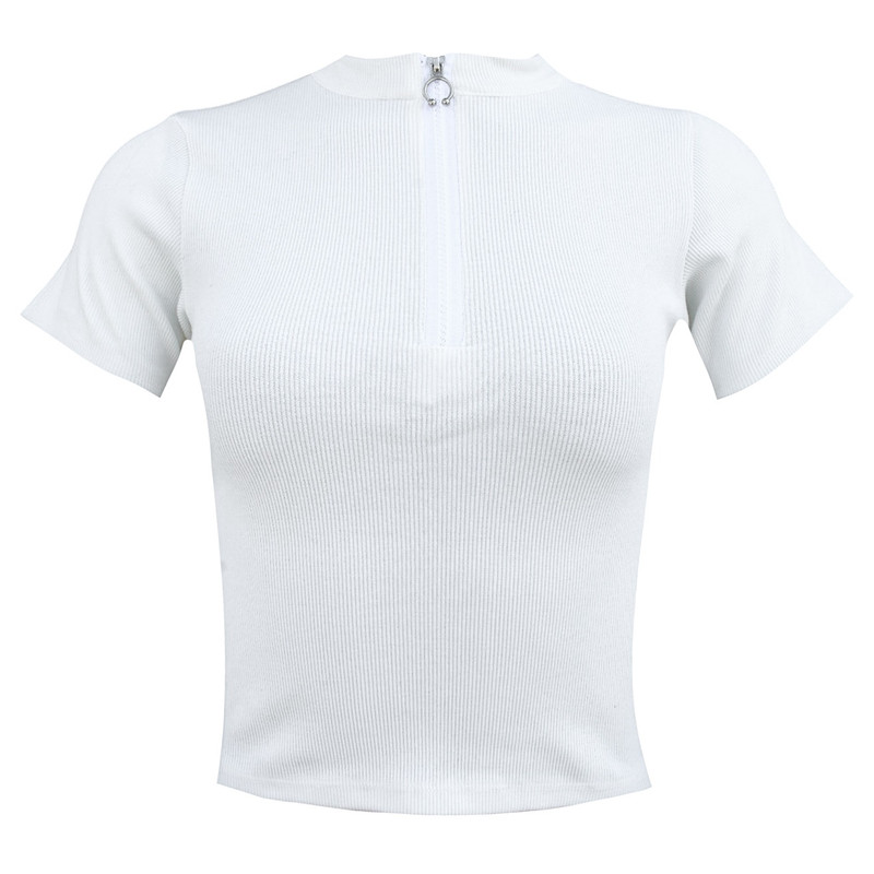 کراپ‌ تی‌شرت آستین کوتاه زنانه