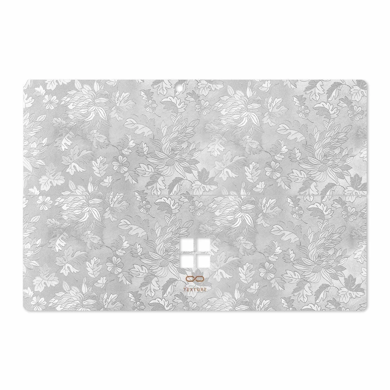 برچسب پوششی ماهوت مدل Silver-Wildflower مناسب برای تبلت مایکروسافت Surface Pro 4 2015