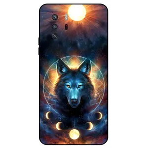 Megafone Wolf and Moon 8006 Cover For Xiaomi Redmi Note 10 Pro 5G	