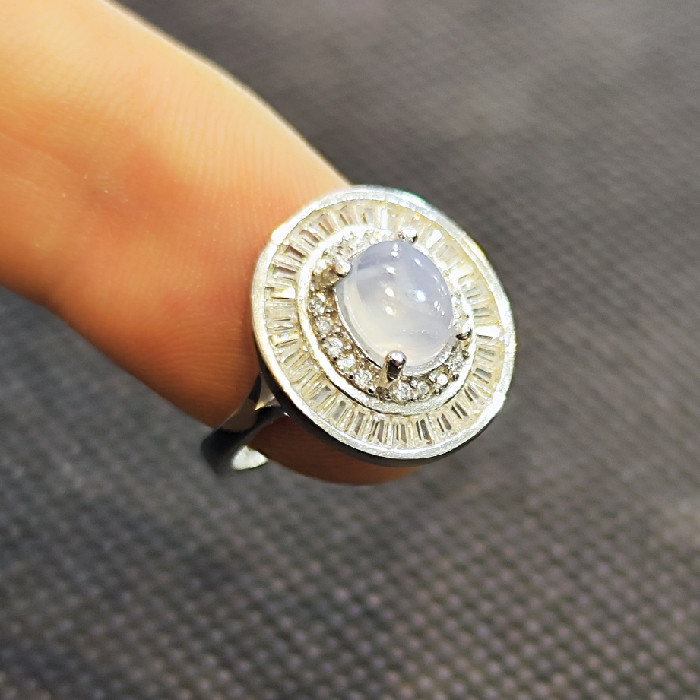 انگشتر نقره زنانه مدل سنگ عقیق یمانی کبود کد 5444 انگشتر نقره زنانه مدل سنگ عقیق یمانی کبود کد 5444