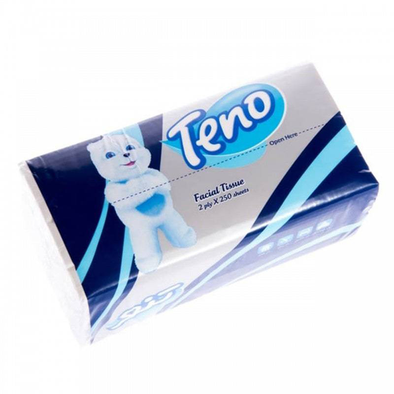 دستمال کاغذی 250 برگ تنو مدل خرسی اقتصادی بسته 8 عددی