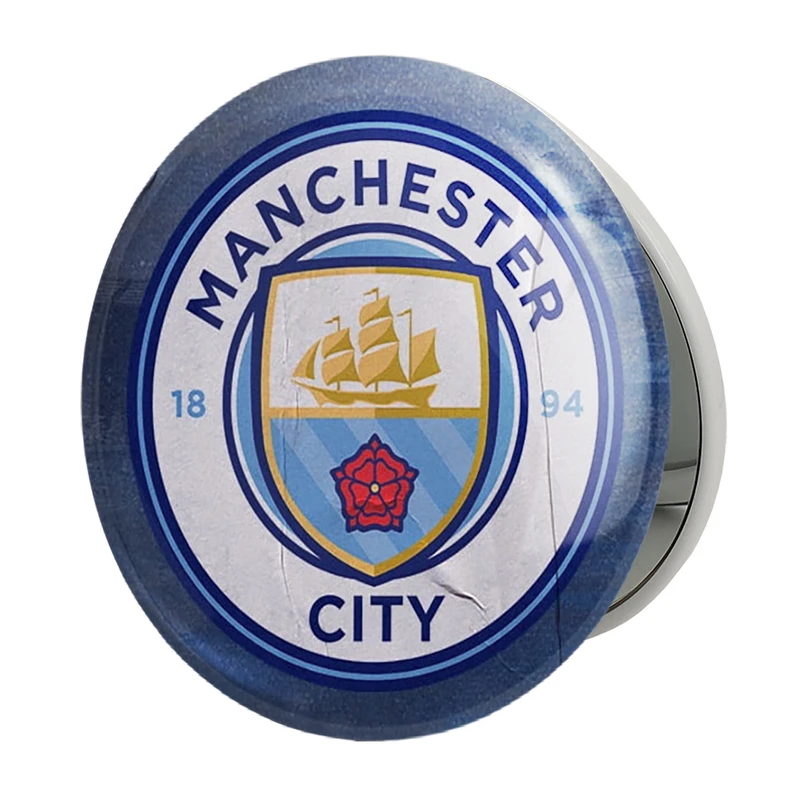 آینه جیبی خندالو طرح باشگاه منچستر سیتی مدل تاشو کد 26781 