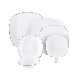 Zarin Iran Porcelain Inds Quattro Saman 27 Pieces Dinnerware Set High Grade