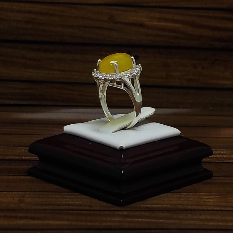 انگشتر نقره زنانه سلین کالا مدل شرف الشمس طبیعی کد Mps-1