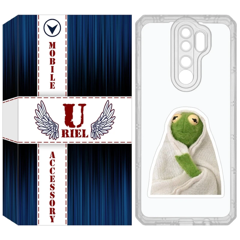 کاور یوریل مدل Clear کد 82 طرح قورباغه مناسب برای گوشی موبایل شیائومی Redmi Note 8 Pro