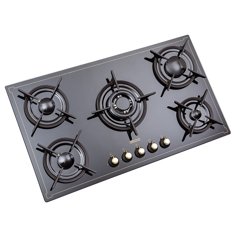 اجاق گاز صفحه‌ای پنج شعله استیل البرز مدل G5916