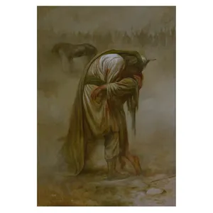  پرچم طرح محرم مدل تصویر ظهر عاشورا کد 2316D