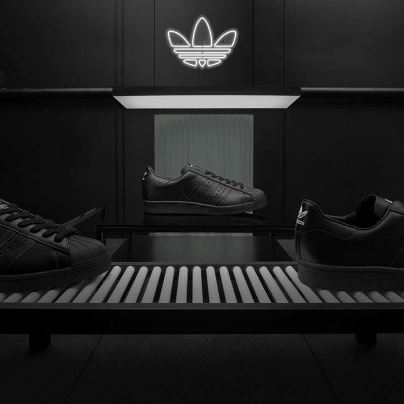 چراغ دیواری نئون دیزاین طرح Adidas-Logo_WHT