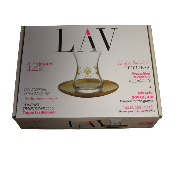 سرویس چای خوری 12 پارچه لاو مدل IKRAMS2