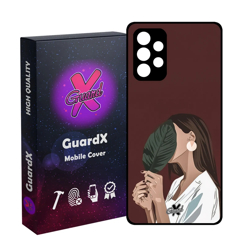 کاور گارد ایکس طرح دختر مدل Glass10476 مناسب برای گوشی موبایل سامسونگ Galaxy A52/A52S