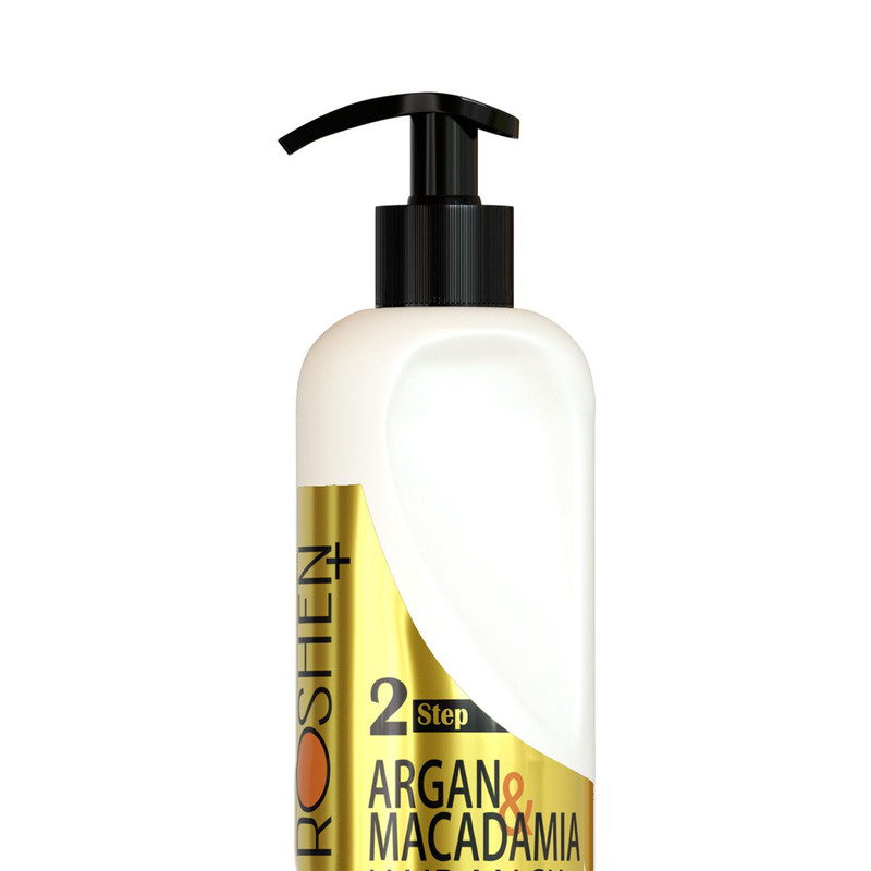 ماسک مو روشین پلاس مدل آرگان و ماکادمیا حجم 500 میلی لیتر