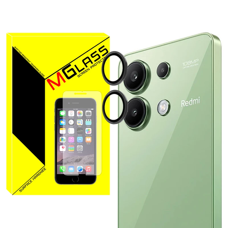 محافظ لنز دوربین ام‌گلس مدل Ring-Metal-MG مناسب برای گوشی موبایل شیائومی Redmi Note 13 4g