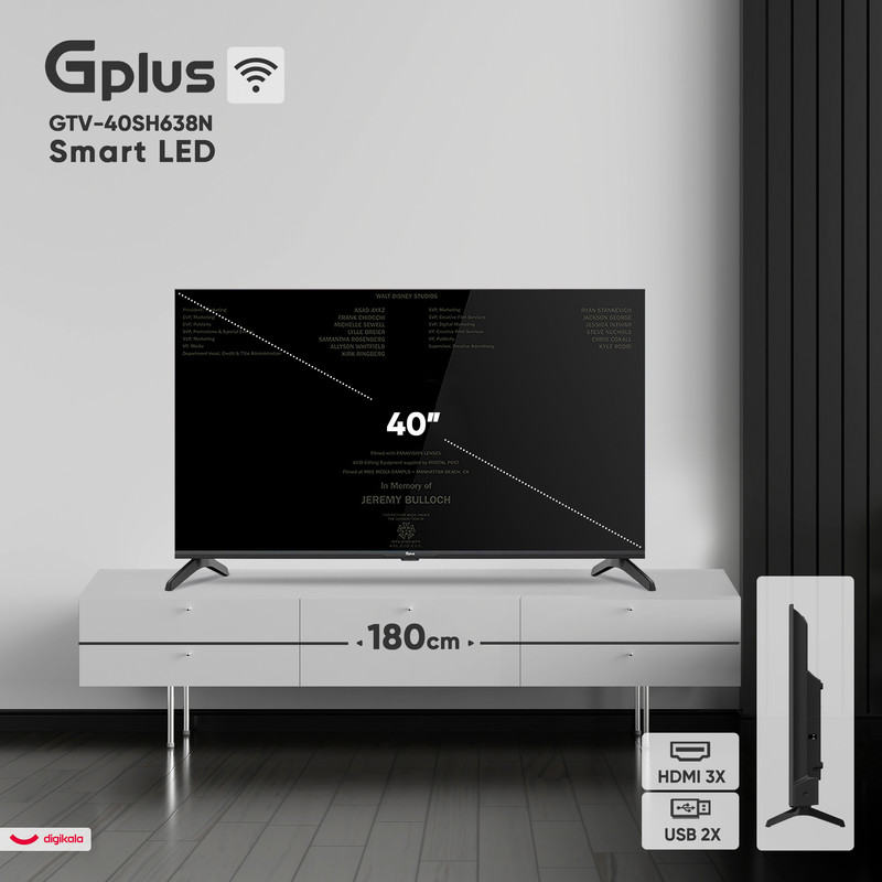 تلویزیون 40 اینچ ال ای دی هوشمند جی پلاس مدل GTV-40SH638N تلویزیون 40 اینچ ال ای دی هوشمند جی پلاس مدل GTV-40SH638N