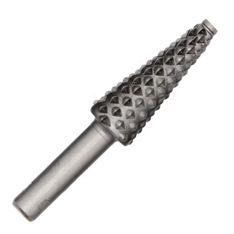 مته چوب ساب سردریلی مدل مخروطی بلند کد 01 قطر ساقه 6.2 میلی متر