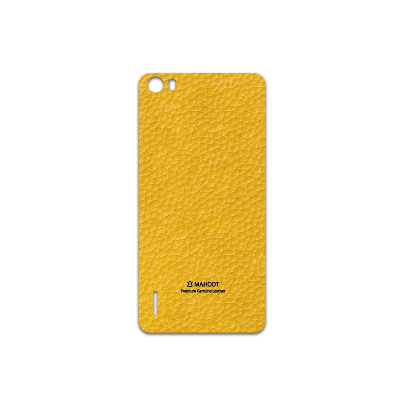 برچسب پوششی ماهوت مدل Mustard-Leather مناسب برای گوشی موبایل آنر 6