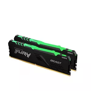 رم کامپیوتر DDR4 دو کاناله 3200 مگاهرتز CL16 کینگستون مدل FURY Beast ظرفیت 32 گیگابایت