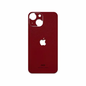 MAHOOT Red-Leather Cover Sticker for Apple iPhone 13 Mini