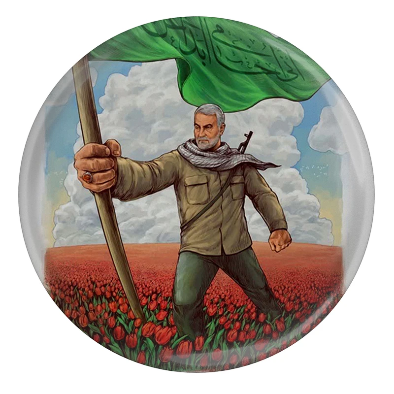 مگنت مدل S12540 طرح نقاشی سردار شهید حاج قاسم سلیمانی