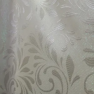 پارچه پرده عرض 3 متر مدل حریر محو شاینی رنگ شیری