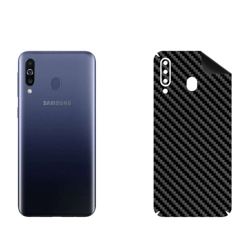 برچسب پوششی بستور مدل BT-Fiber طرح فیبر کربن مناسب برای گوشی موبایل سامسونگ Galaxy M30