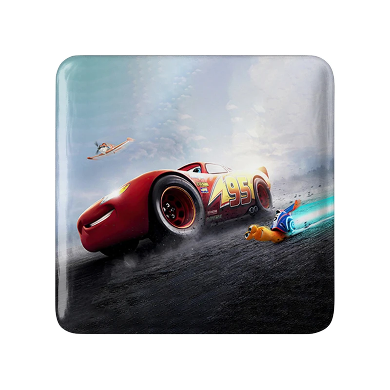 مگنت خندالو طرح ماشین ها (Cars) مدل مربعی کد 36525