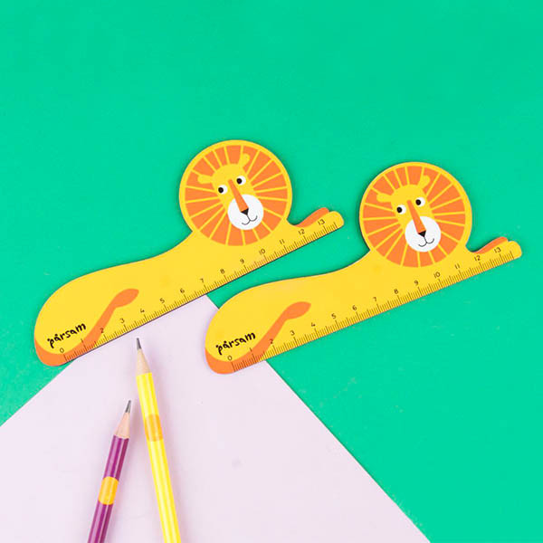 خط کش 13 سانتیمتری طرح شیر 