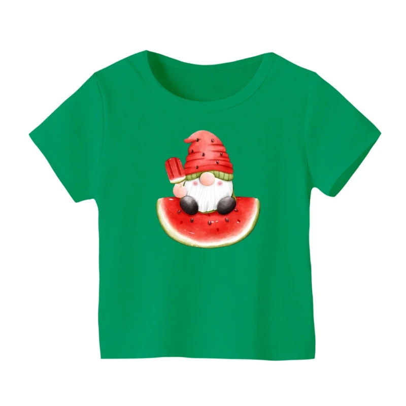 تی شرت آستین کوتاه بچگانه مدل بابانوئل و هندوانه یلدایی کد 3