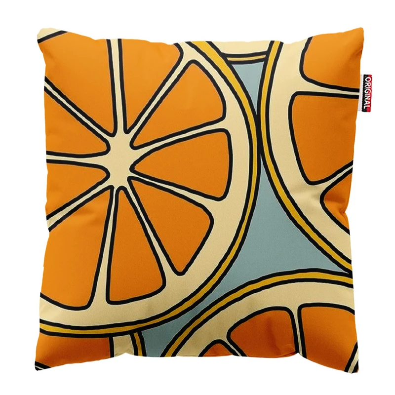  کوسن پاد آفرین طرح پرتقال کد 3860 سایز 30*30 سانتی متر