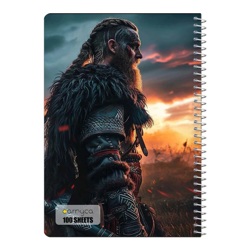 دفتر مشق 100 برگ سیمی کارنیکا طرح وایکینگ ها Vikings کد 69248