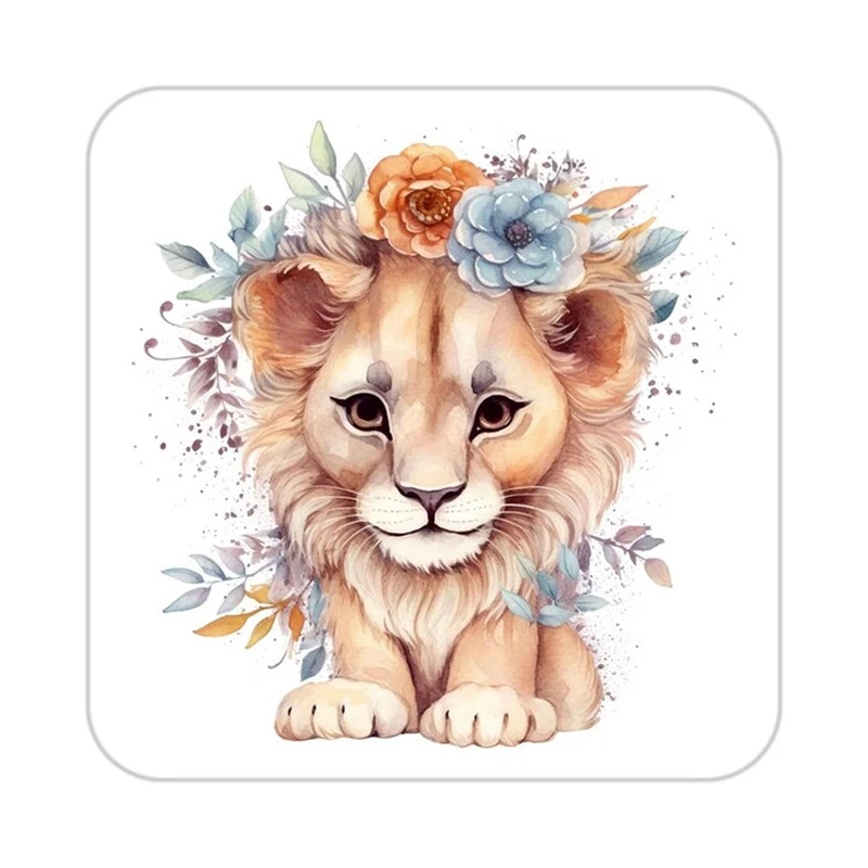 زیر لیوانی کاکتی طرح شیر مدل mp24307