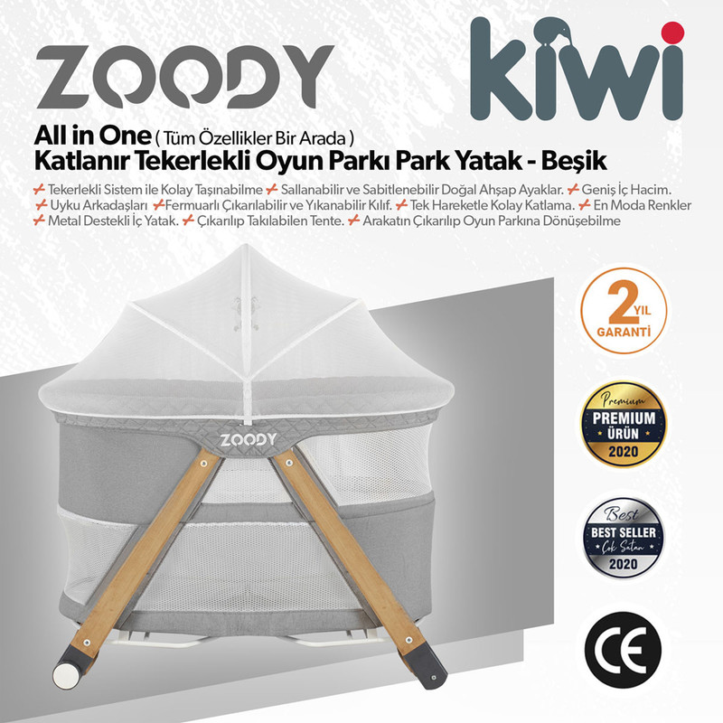 گهواره نوزاد کیوی مدل  Zoody 3 in 1
