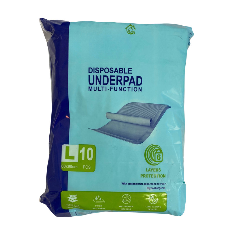 پد زیر انداز بهداشتی یکبار مصرف بیمار مدل DP1 مجموعه 10 عددی