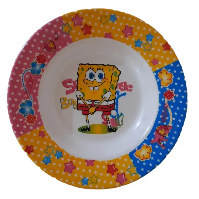 ظرف غذا کودک مدل باب اسفنجی بسته 2 عددی