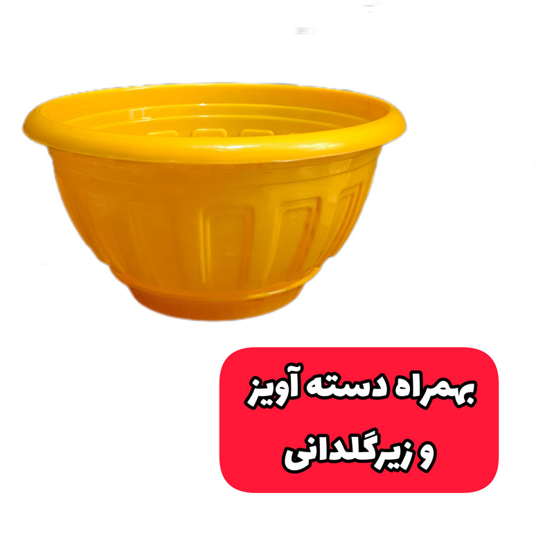 گلدان مدل کاسه ای کد 21 بسته 2 عددی