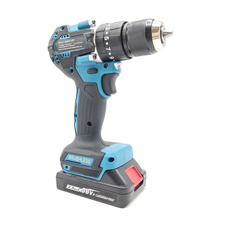 دریل چکشی صنعتی ماکیتا مدل براشلس کد 1 مجموعه 27 عددی