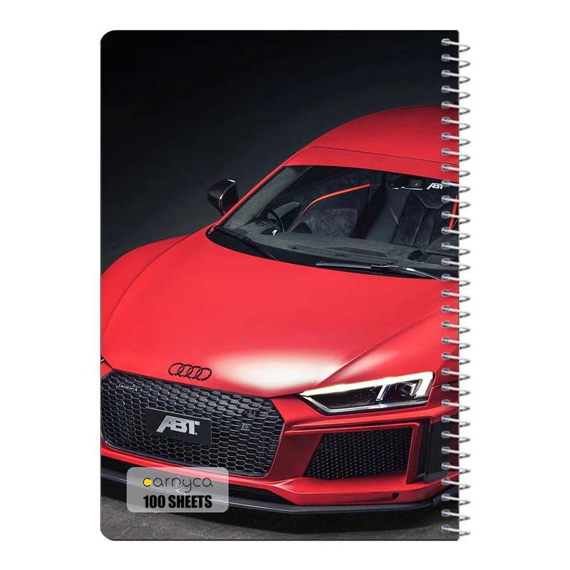 دفتر مشق 100 برگ سیمی کارنیکا طرح آئودی Audi کد 40861