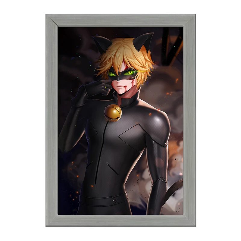 تابلو خندالو طرح پسر گربه ای کد 25024